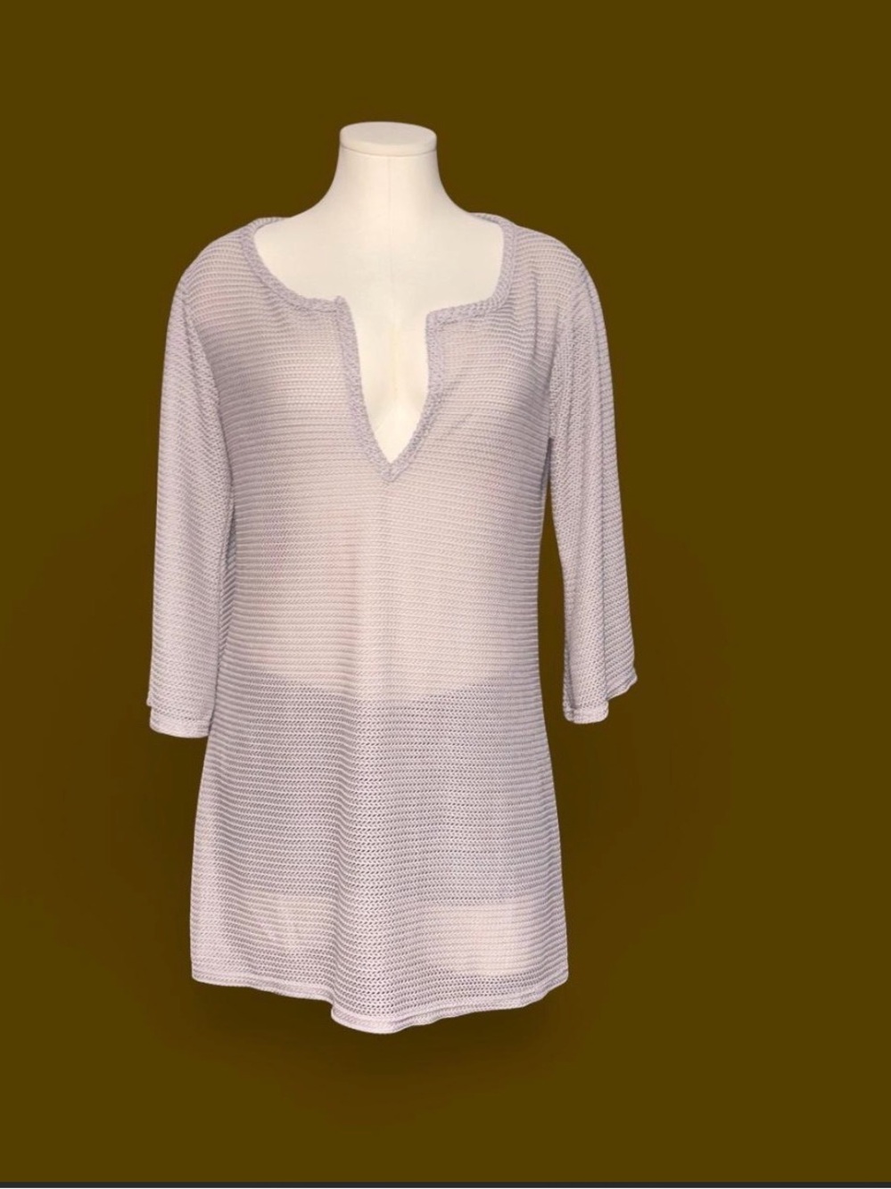 Jordan Taylor Light Lilac Knit Swim Coverup Tunic